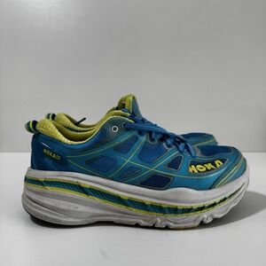 Hoka One One Stinson 3 Blue Yellow Women's Running Shoes Size 7 EU 38 2/3 UK 5.5